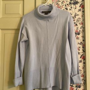 Light blue cowl neck sweater
